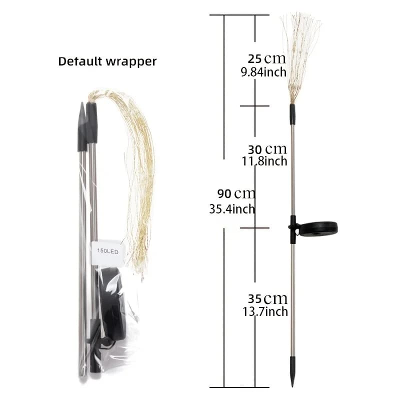 Solar Fireworks Lights for Airbnb Outdoor Spaces | Holiday Patio Decor view 6