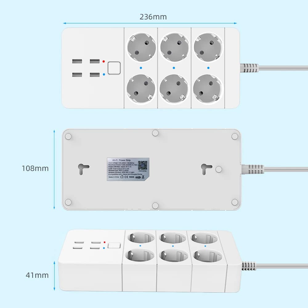 Smart Wifi Power Strip for Airbnb Smart Home & STR Tech Needs view 4