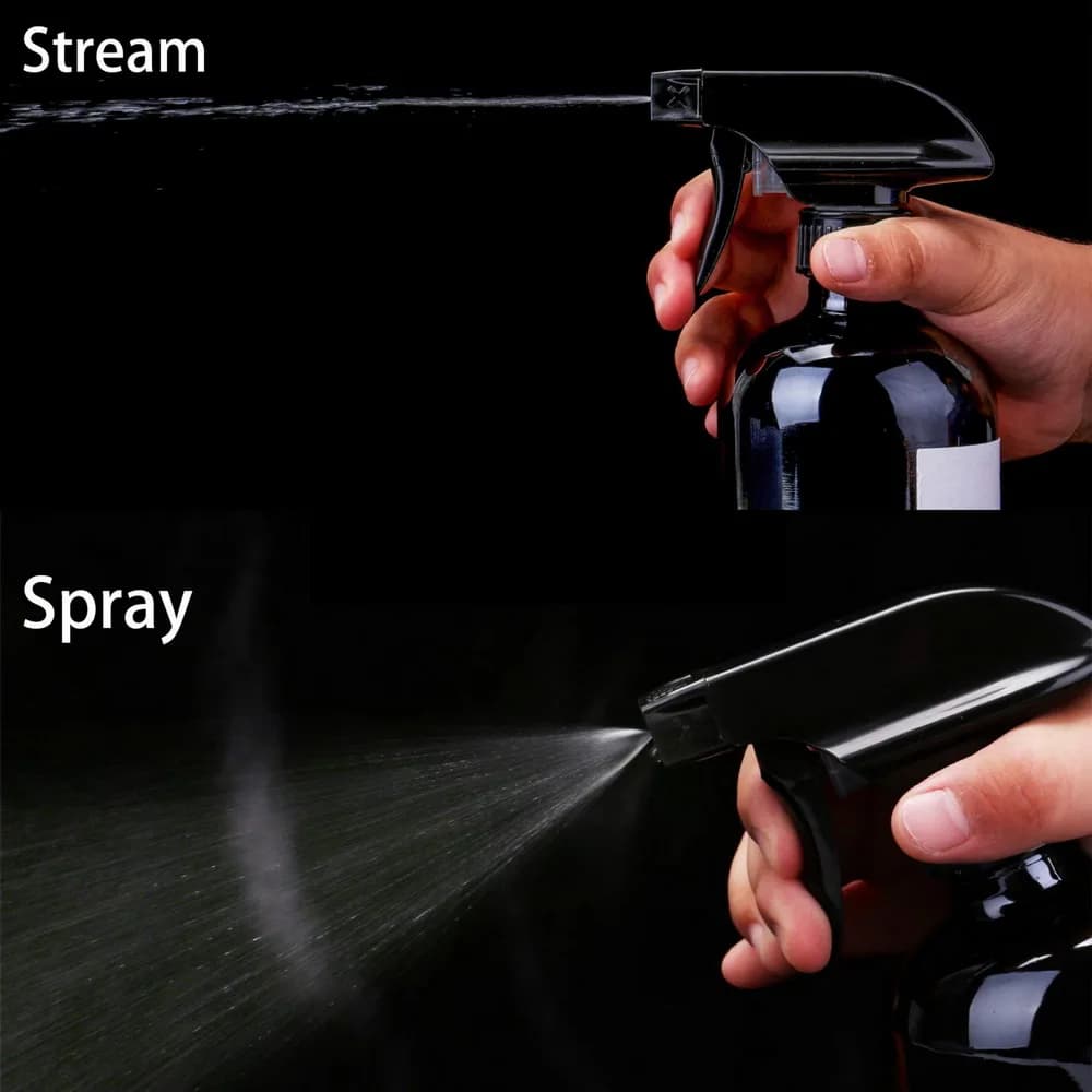 Amber Glass Spray Bottle Set for Airbnb Cleaning Routines view 5