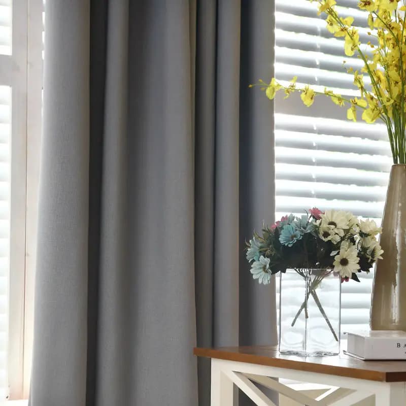 Linen Look Blackout Curtains for Airbnb Bedroom Comfort view 5