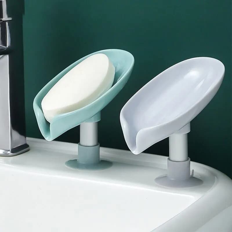 Leaf Shape Soap Holder Tray for Airbnb Kitchen or STR Rental view 2