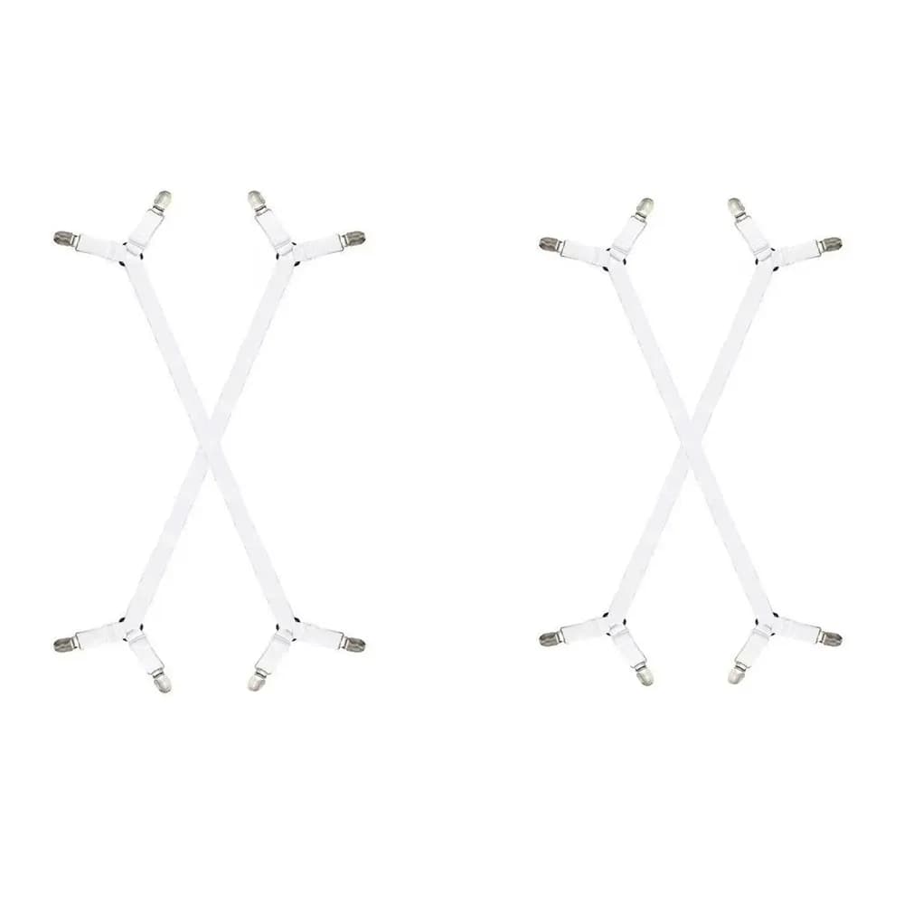 Adjustable Bed Sheet Holder Straps for Airbnb Bedroom Hosts view 7