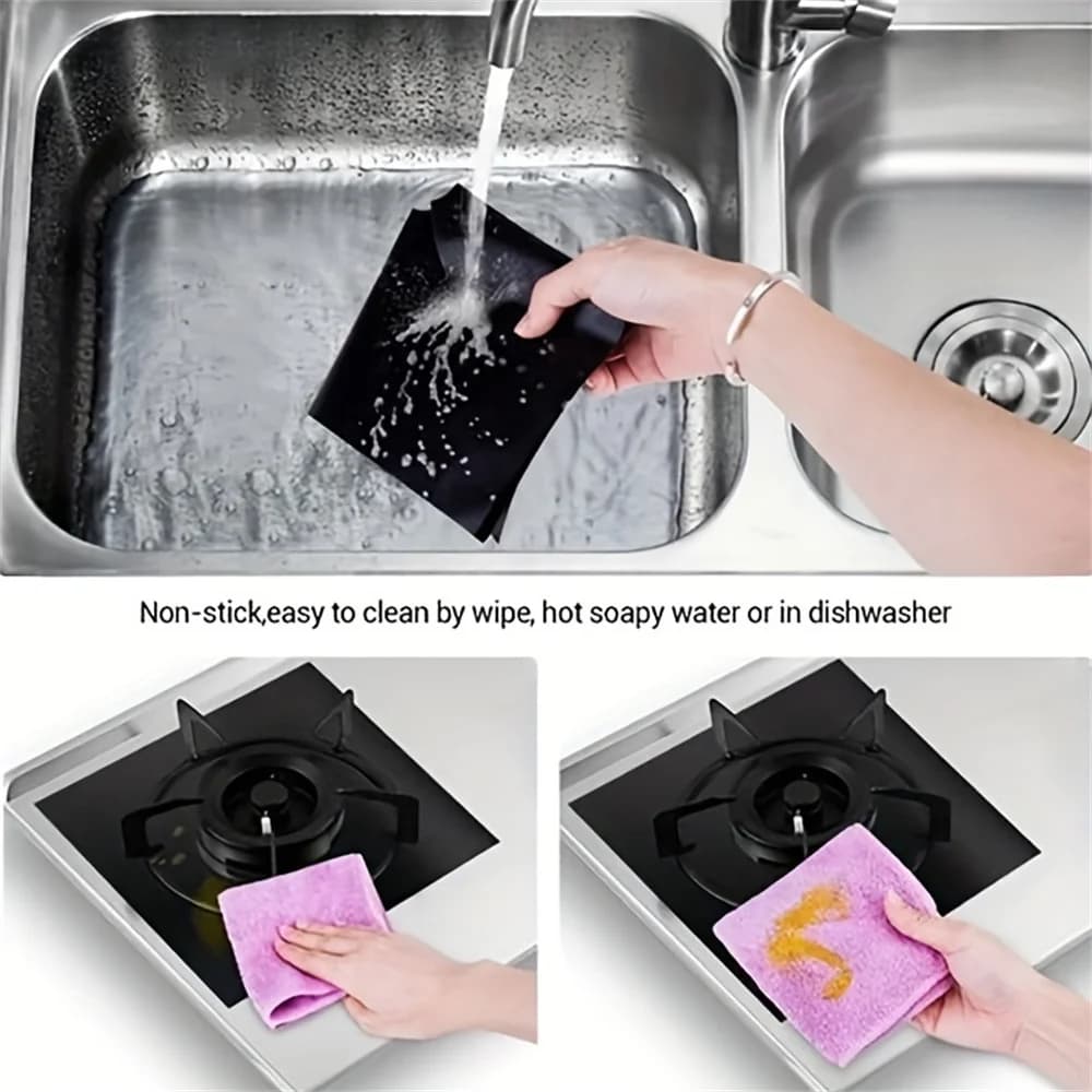 Gas Stove Protector Covers for Airbnb Kitchen | 4/8PCS Set view 4