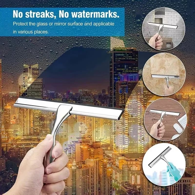 Wall-Mounted Bathroom Squeegee for Airbnb Cleaning view 6