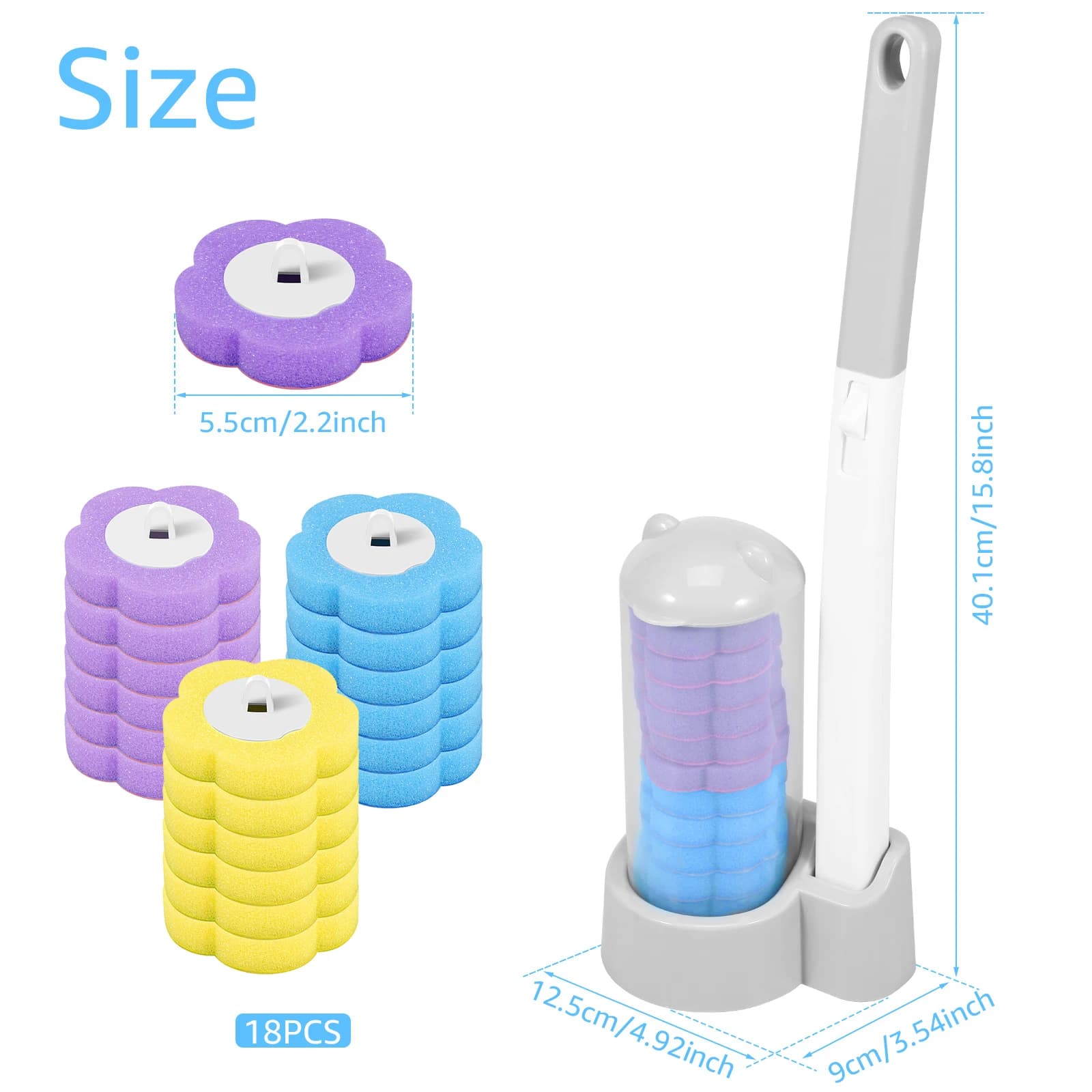 Disposable Toilet Brush Kit for Airbnb Bathroom Cleaning Needs
