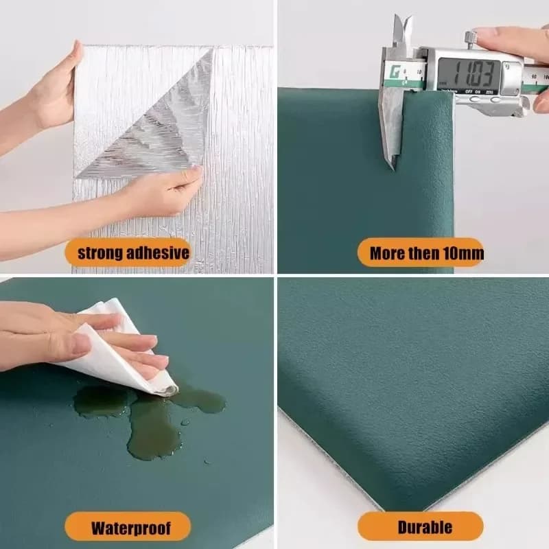 Minimalist Upholstered Wall-Mount Headboard Panel for Airbnb Bedrooms view 5