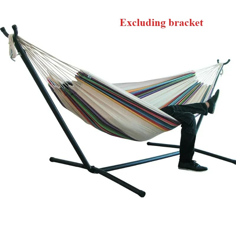 Portable Canvas Hammock Chair for Airbnb Outdoor Spaces | STR Patio view 7