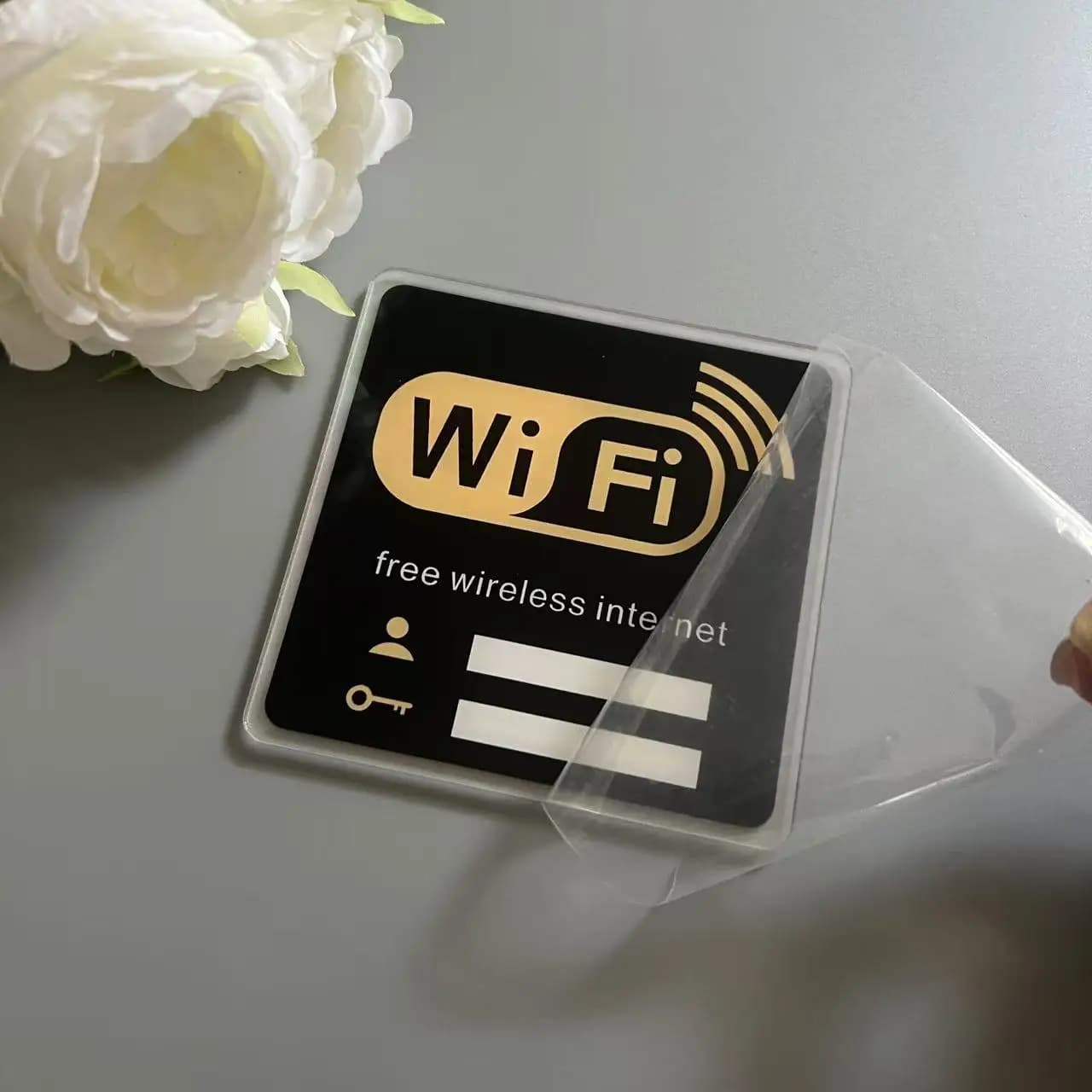 Welcome WiFi Password Sign for Airbnb Guest Arrival view 5
