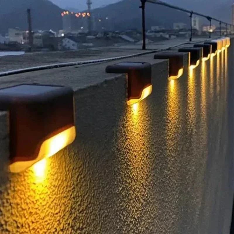 Solar LED Step Lights for Airbnb Outdoor Spaces | Waterproof Patio Decor view 2