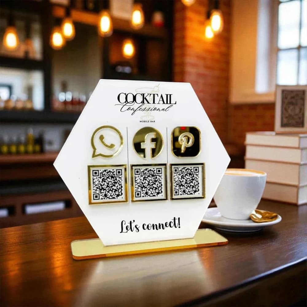 Digital Guestbook QR Code Display Stand for Airbnb Hosts view 6
