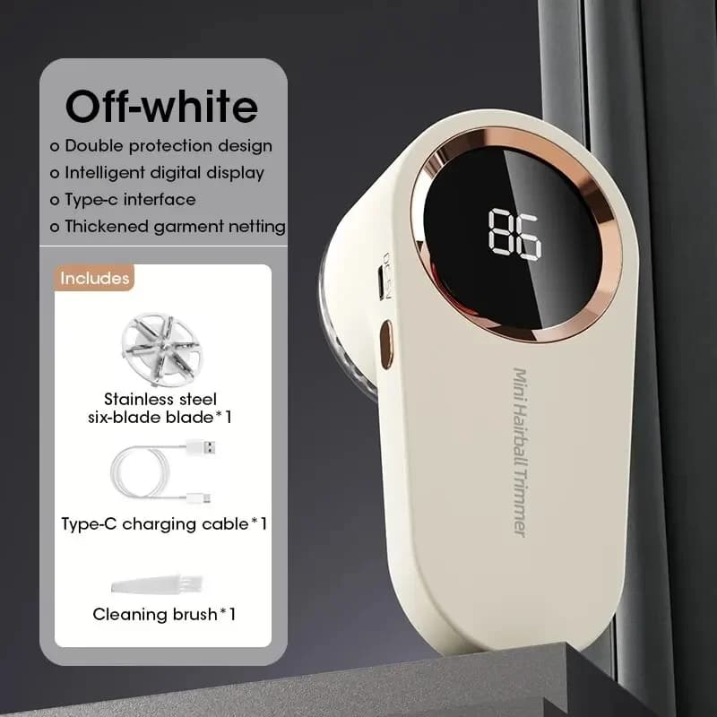 LED Lint Remover for Airbnb Bedroom | USB Fabric Shaver for Hosts view 7
