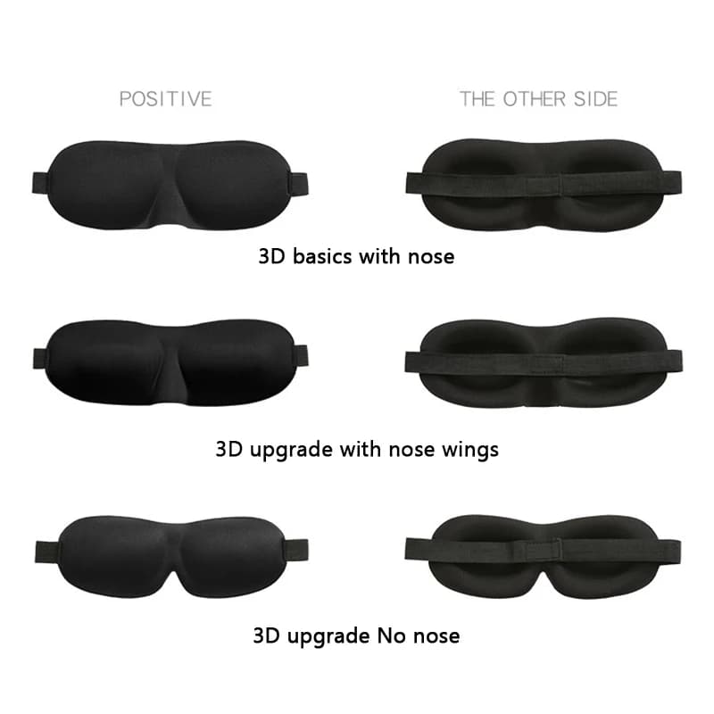 3D Sleeping Eye Mask for Airbnb Bedroom | Soft Blackout Blindfold view 6