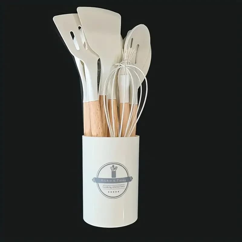 12pcs Silicone Kitchen Utensils Set for Airbnb Kitchen Essentials view 7