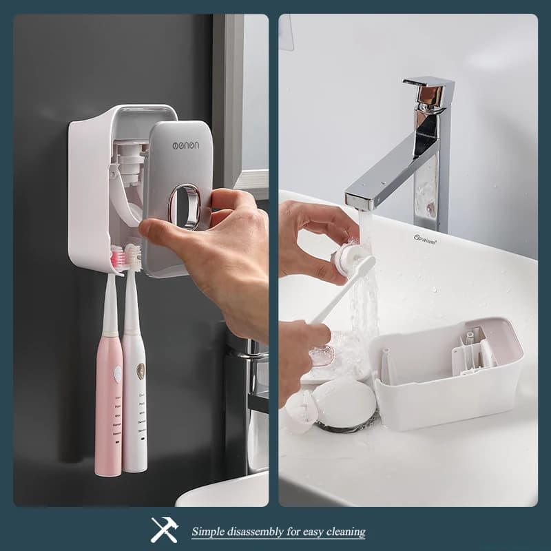 Automatic Toothpaste Dispenser Set for Airbnb Bathroom Hosts view 4