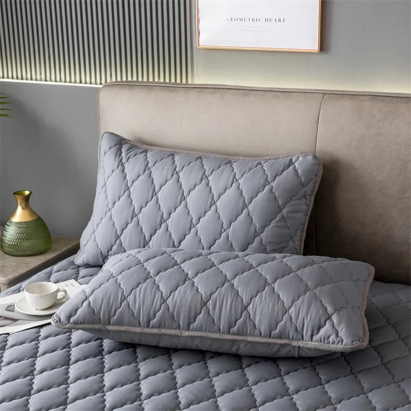 Waterproof Brushed Cotton Pillowcase for Airbnb Bedroom Comfort view 7