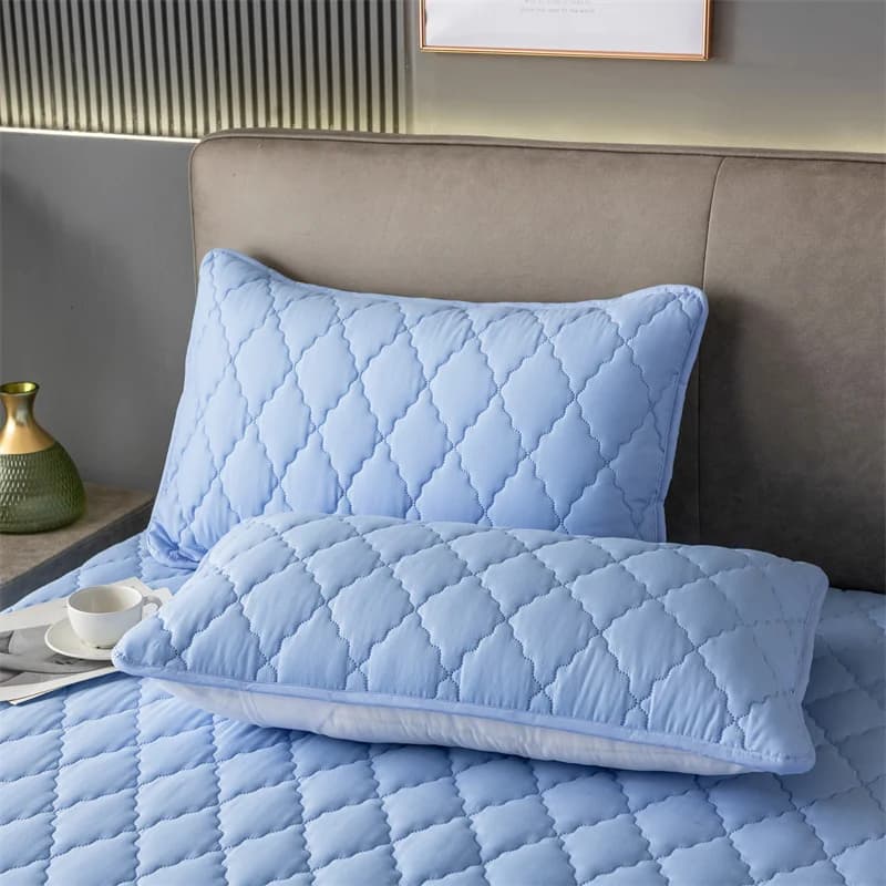 Waterproof Brushed Cotton Pillowcase for Airbnb Bedroom Comfort view 3