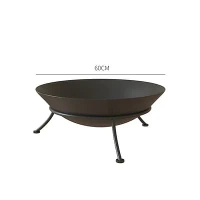 Steel Fire Bowl Cast Iron Firepit for Airbnb Outdoor Spaces view 7