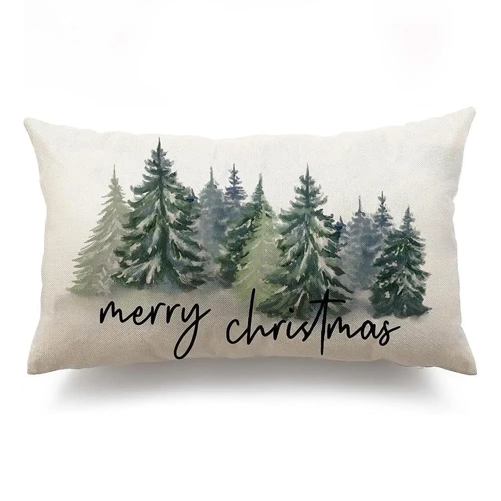 Merry Christmas Snowflake Pillow Covers for Airbnb Bedroom Decor view 7