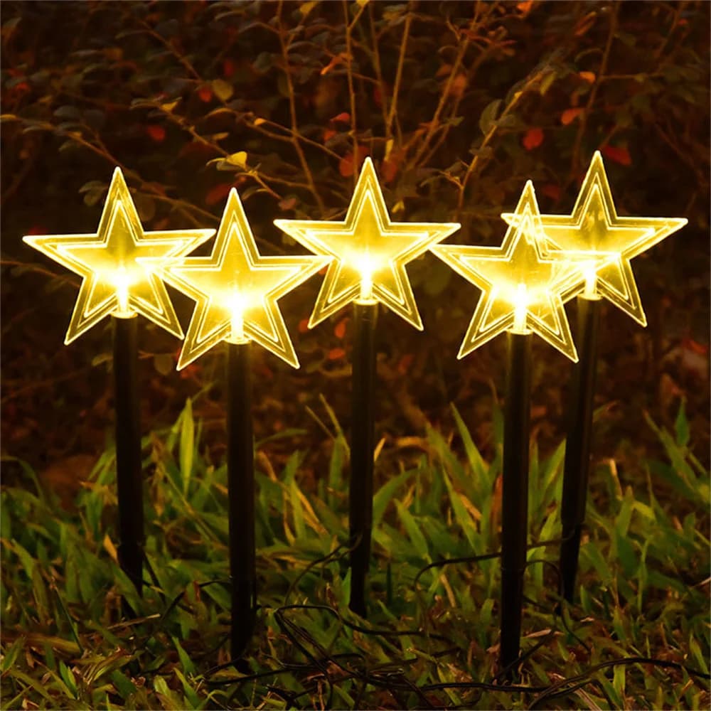 Solar Pathway Stake Lights for Airbnb Outdoor Spaces (4-Pack) view 4