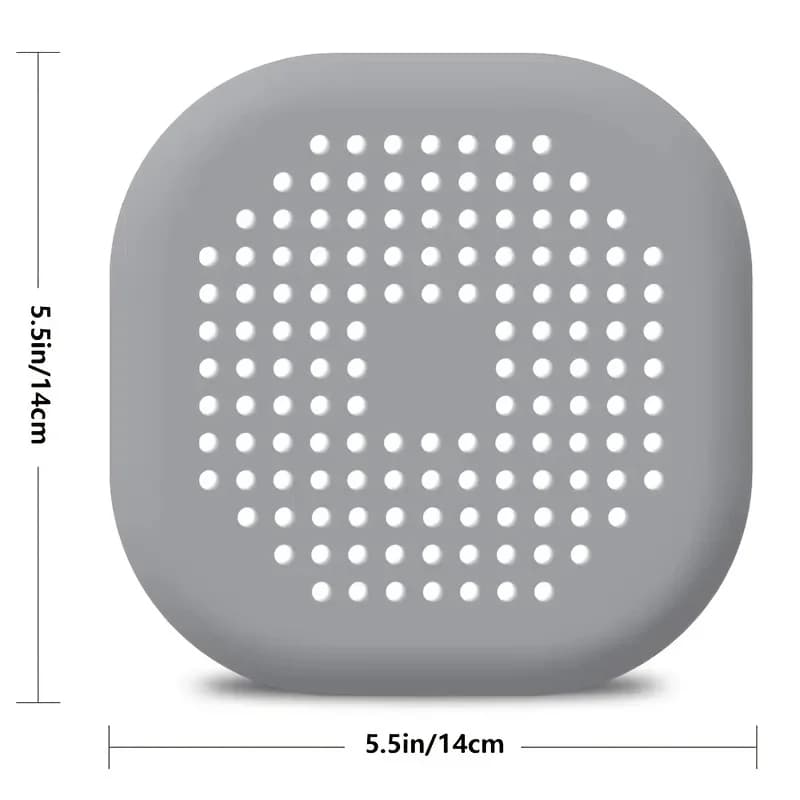 Square Silicone Drain Cover for Airbnb Bathroom | Prevent Clogs view 4