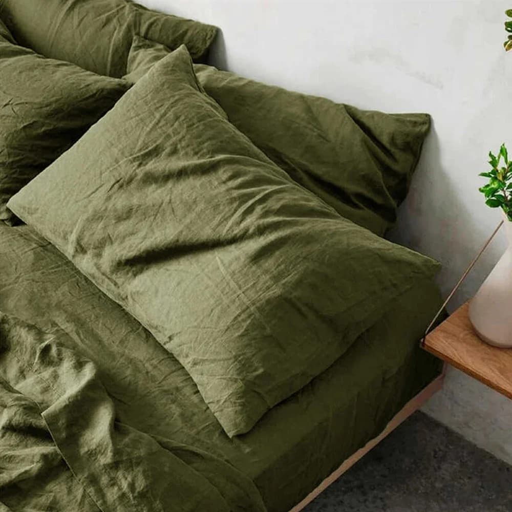 Neutral Linen Cushion Covers for Airbnb Decor, Set of 2 view 3