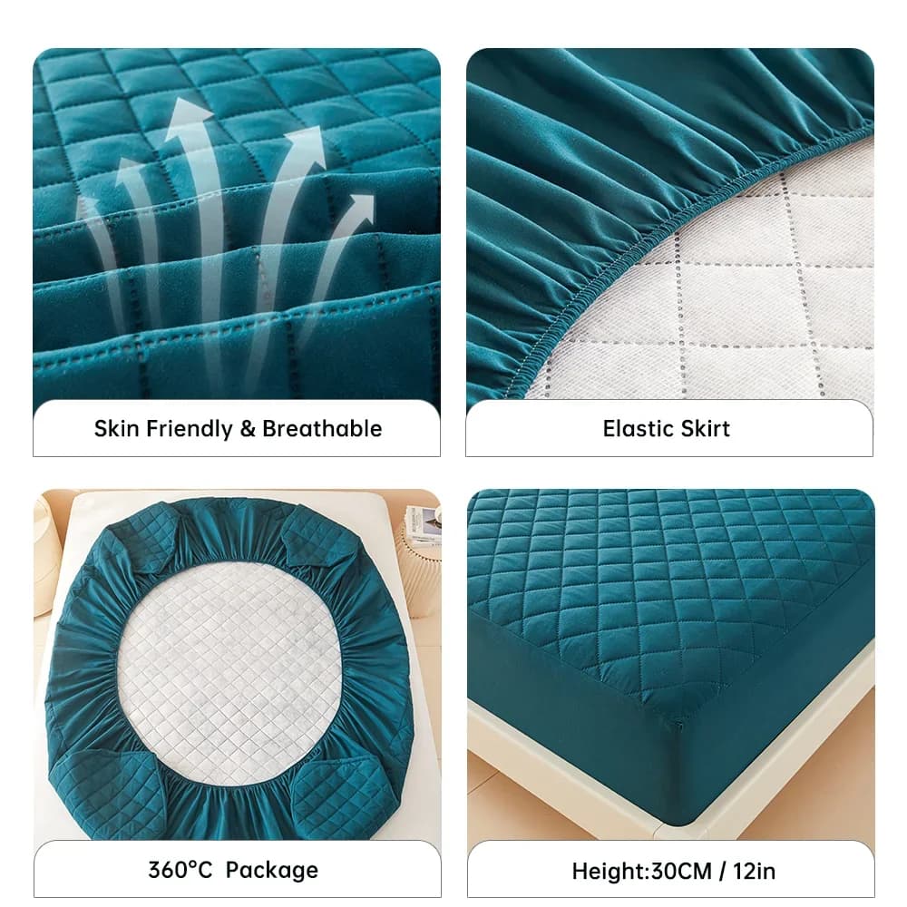 3D Air Fabric Waterproof Mattress Cover for Airbnb Bedroom view 4