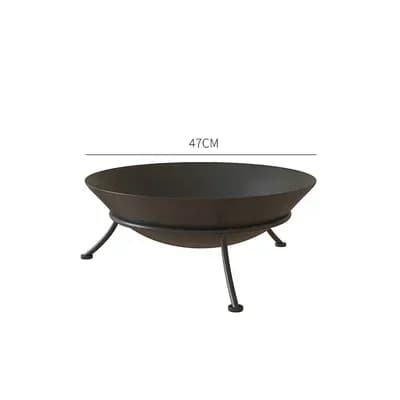 Steel Fire Bowl Cast Iron Firepit for Airbnb Outdoor Spaces view 8