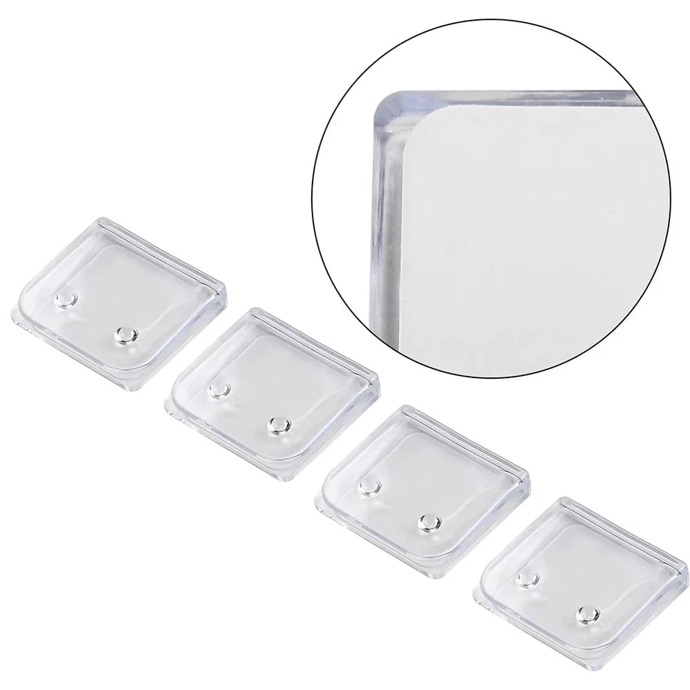 Non-Punching Shower Curtain Clamps for Airbnb Bathroom | 4PCS Set view 3