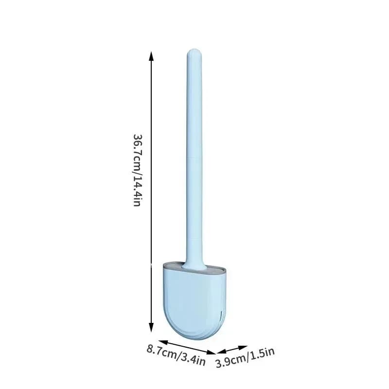 Wall Mounted Toilet Brush Set for Airbnb Bathroom Upgrades view 2