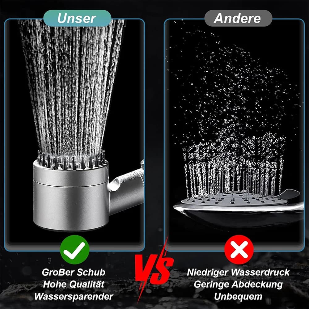 3-Mode Shower Head with Massage for Airbnb Bathroom Hosts view 4