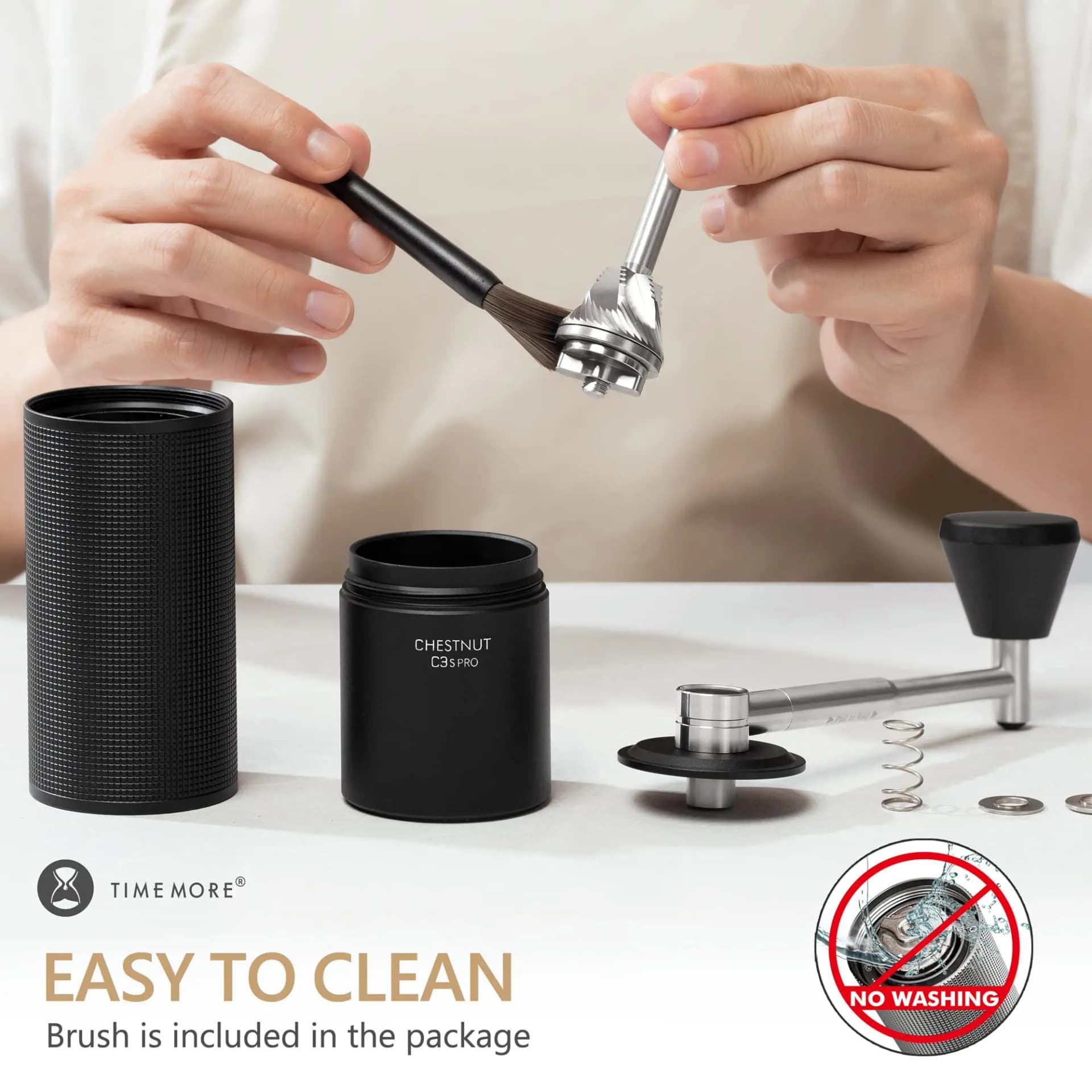 Manual Coffee Grinder for Airbnb Kitchen | Timemore C3S Pro view 4