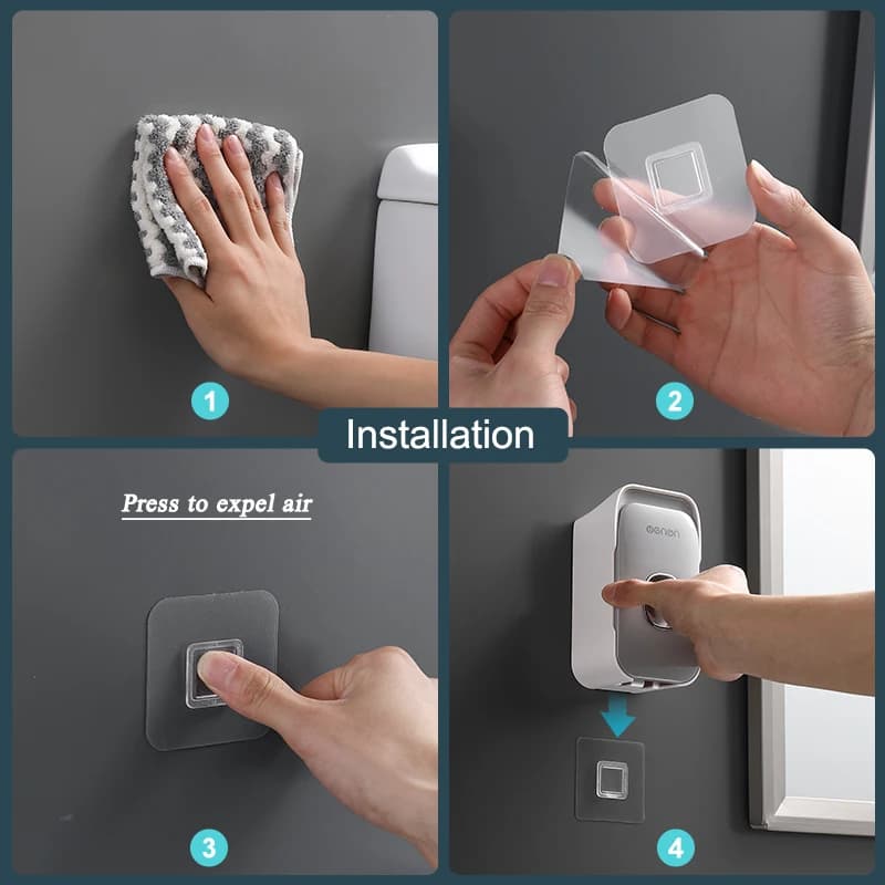 Automatic Toothpaste Dispenser Set for Airbnb Bathroom Hosts view 5