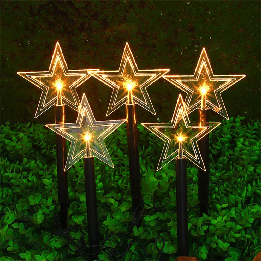 Solar Pathway Stake Lights for Airbnb Outdoor Spaces (4-Pack) view 6
