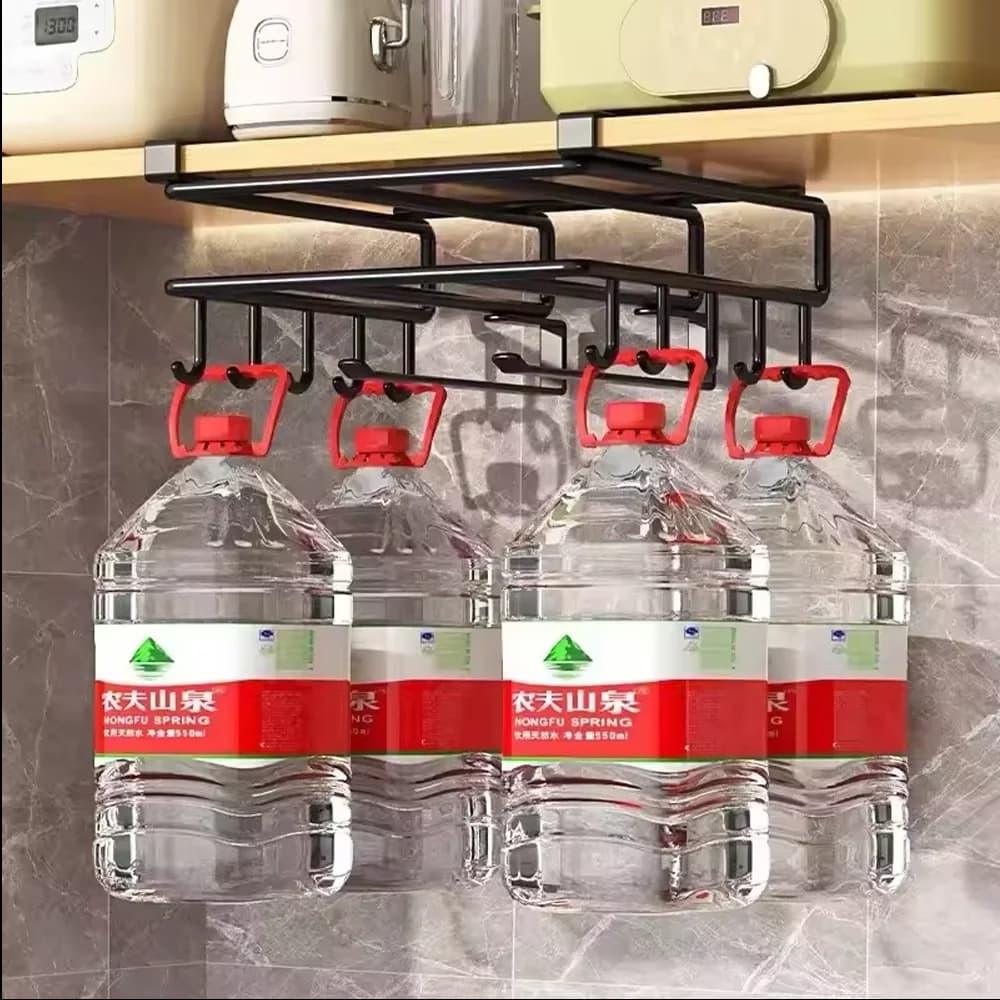 Kitchen Hanging Organizer Rack for Airbnb Storage Needs view 2