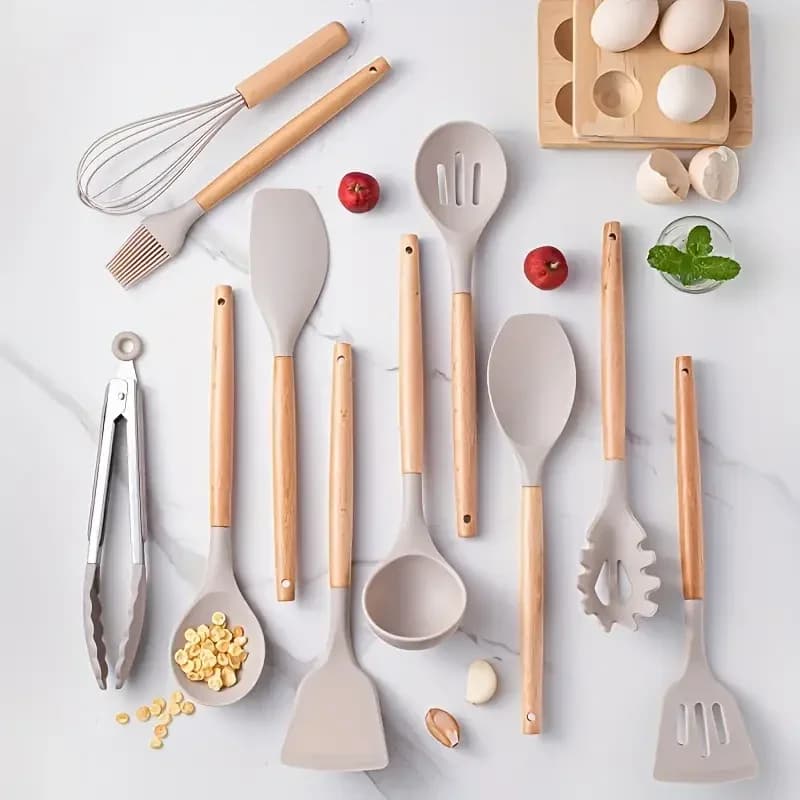 12pcs Silicone Kitchen Utensils Set for Airbnb Kitchen Essentials view 2