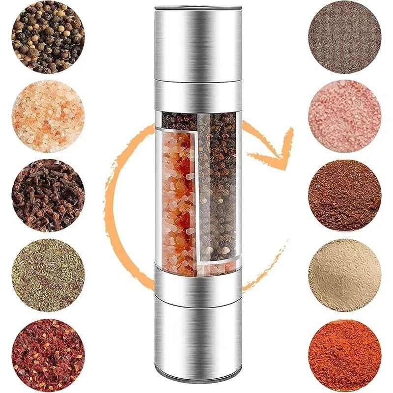2-in-1 Salt and Pepper Grinder for Airbnb Kitchen Essentials view 3