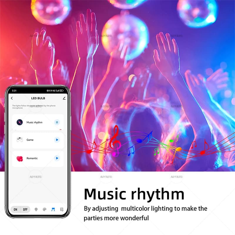 Smart Bluetooth LED Bulb for Airbnb & Vacation Rental Tech Upgrades view 6