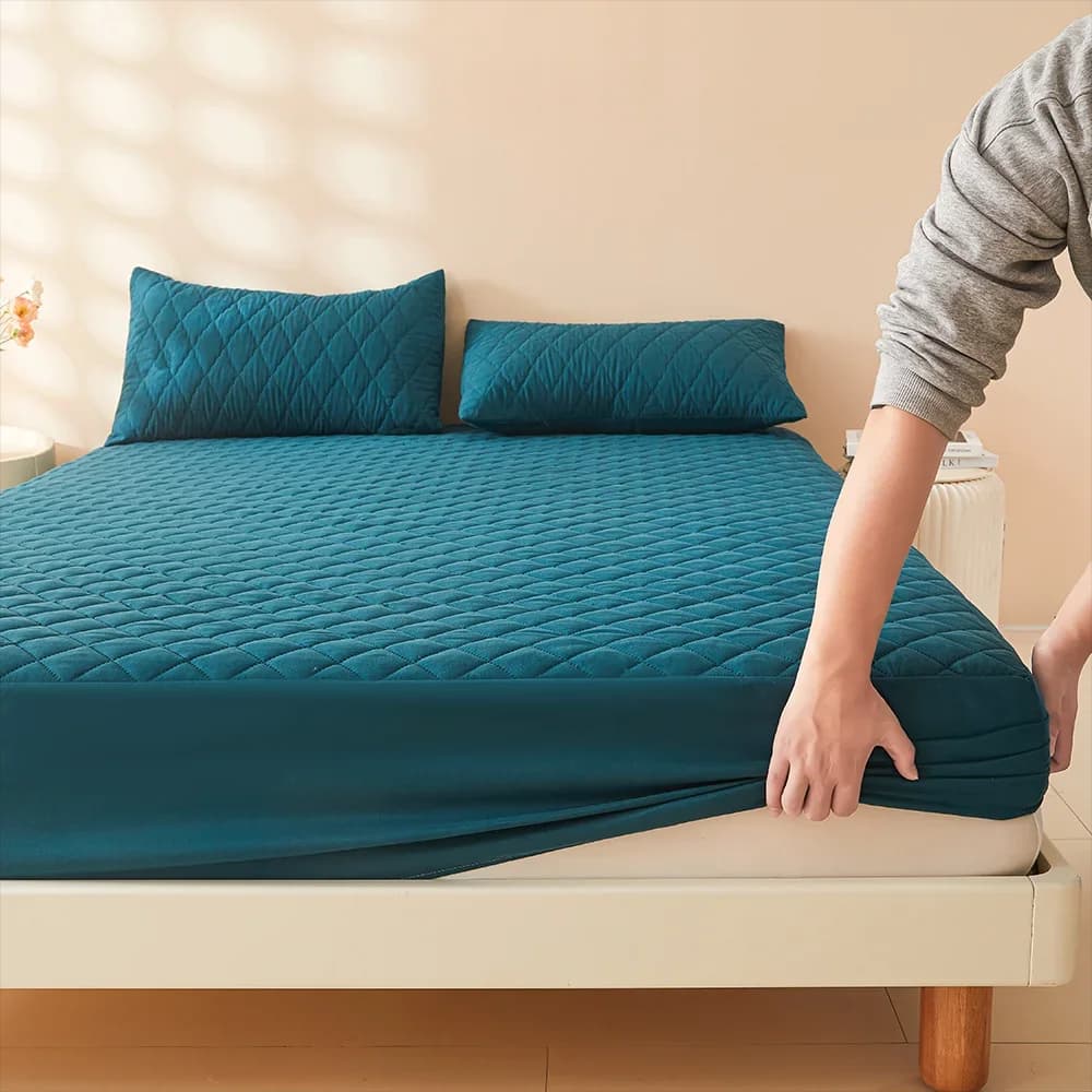 3D Air Fabric Waterproof Mattress Cover for Airbnb Bedroom view 6