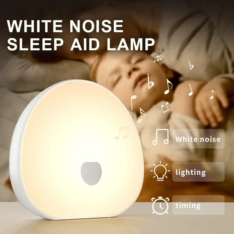 RGB White Noise Machine & LED Lamp for Airbnb Bedroom Comfort