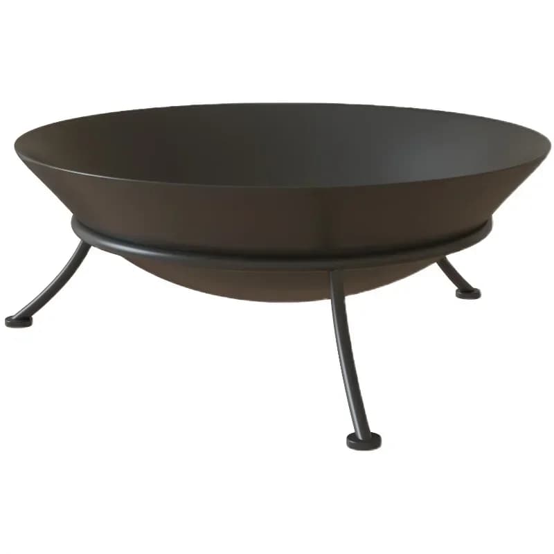 Steel Fire Bowl Cast Iron Firepit for Airbnb Outdoor Spaces view 2