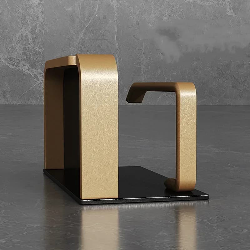 Black Gold Toilet Paper Holder for Airbnb Bathroom Decor view 4