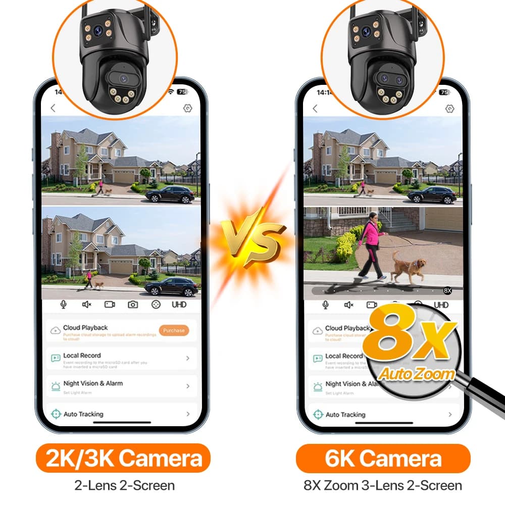 6K WiFi Outdoor Security Camera for Airbnb & Vacation Rentals view 6