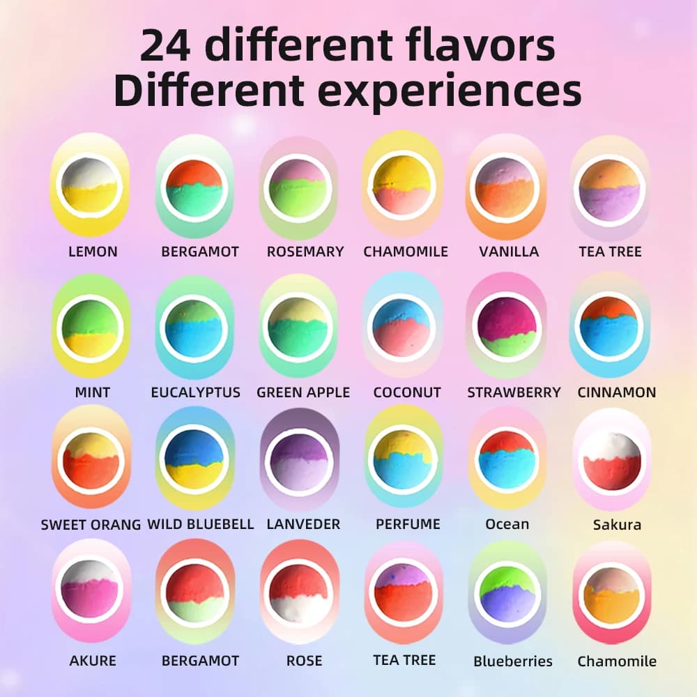 Kids Bath Bombs Gift Set for Airbnb Bathroom | 24 Pack Surprise view 3