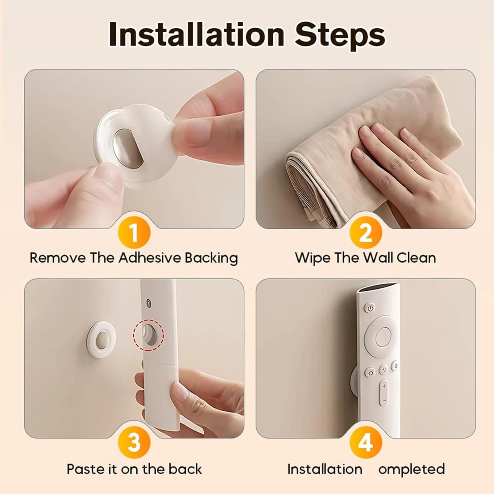 Magnetic Remote Holder for Airbnb & Vacation Rental Storage view 4