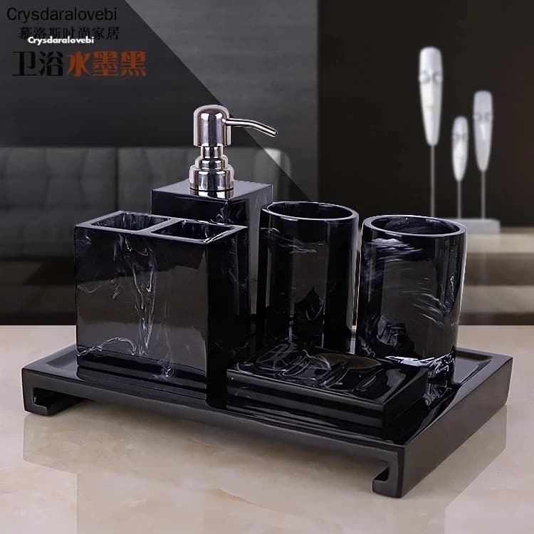 Microcement Bathroom Accessory Set for Airbnb Bathrooms view 4