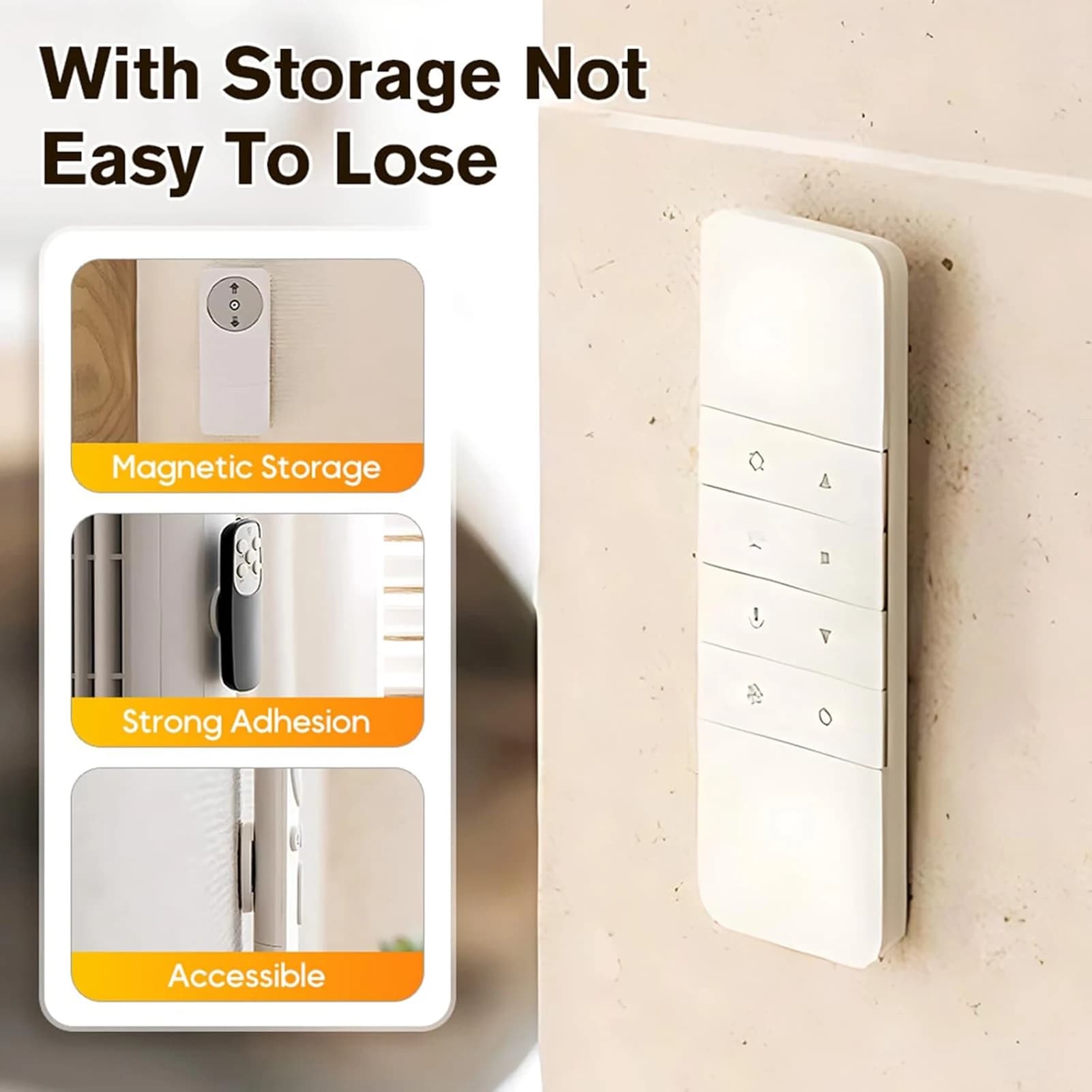 Magnetic Remote Holder for Airbnb & Vacation Rental Storage view 3