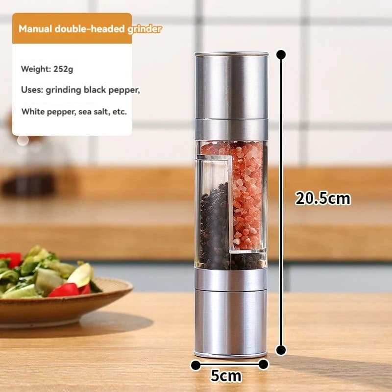 2-in-1 Salt and Pepper Grinder for Airbnb Kitchen Essentials view 7