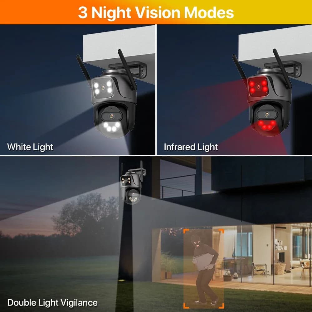 6K WiFi Outdoor Security Camera for Airbnb & Vacation Rentals view 4