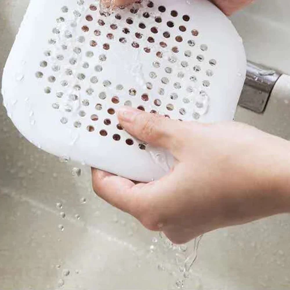 Square Silicone Drain Cover for Airbnb Bathroom | Prevent Clogs view 6
