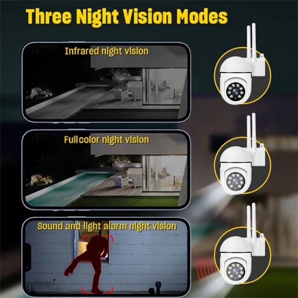8MP Wireless Outdoor Security Camera for Airbnb Smart Home Hosts view 4